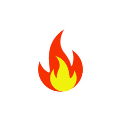 fire logo icon design template