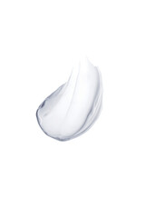 Cream smear isolated on white background. Creamy texture isolated.