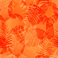 Summer exotic floral tropical palm