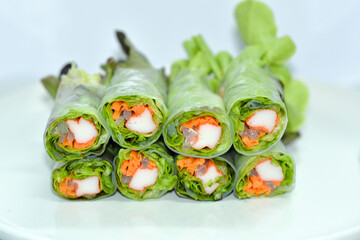 salad with avocado and cucumber