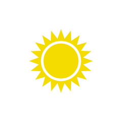 sun logo icon design template vector