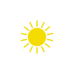 sun logo icon design template vector