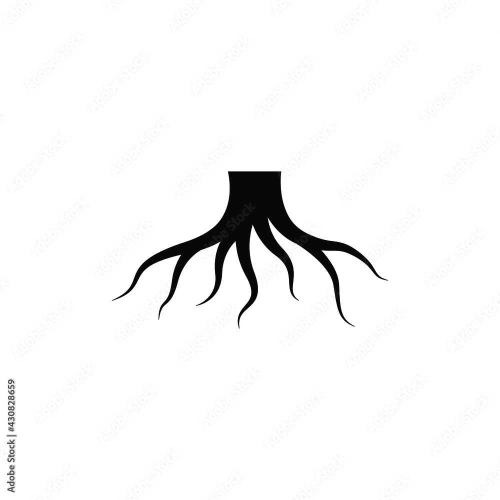 Wall mural root logo icon design template vector
