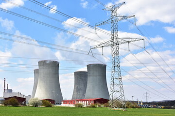 coolong tower of nuclear power station, Czech republic