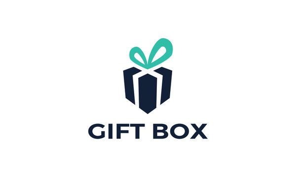 Gift Box logo vector icon illustration