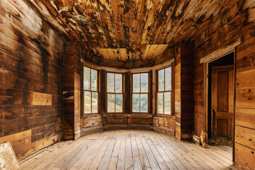 inside abandoned home in colorado ghost town