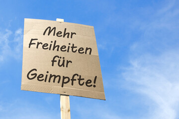 Mehr Freiheiten für Geimpfte!