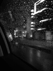 rain on the street