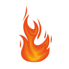 orange fire flame
