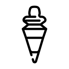 bottle stopper bartender line icon vector. bottle stopper bartender sign. isolated contour symbol black illustration