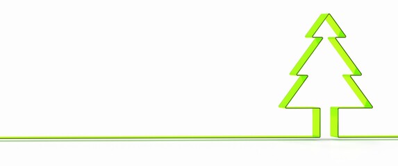 merry christmas card modern 3d minimal