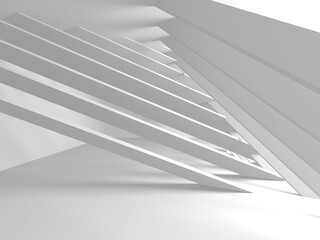 Illuminated corridor interior design. Empty Room Interior Background