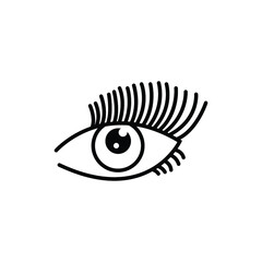eyelashes logo  icon design template
