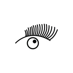 eyelashes logo  icon design template