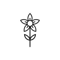 flower icon design template vector