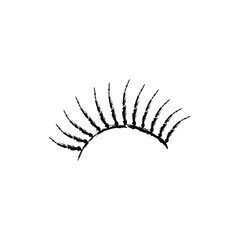 eyelashes logo  icon design template