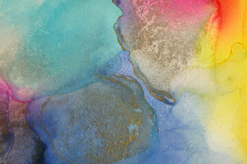 Art Abstract color stucco horizontal background. Marble texture. Alcohol ink colors.