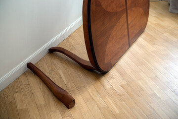 broken leg of a table