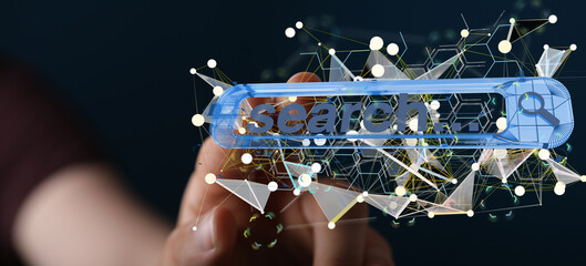 web develop interface web application in hand