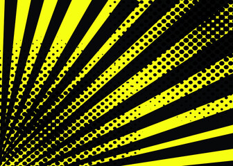 BLACK AND YELLOW COMIC ZOOM BACKGROUND