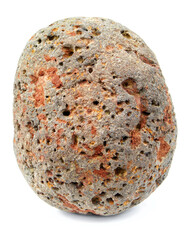 Iron ore stone isolated on white background
