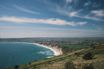 aerial view of beach
