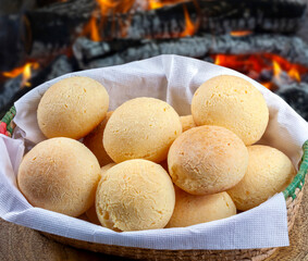 Brazilian snack, traditional cheese bread
