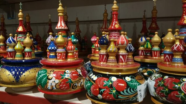 Russian classic toys and souvenirs in Saint Petersburg