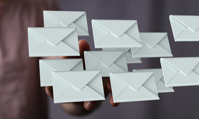 Network Communications with email symbol.