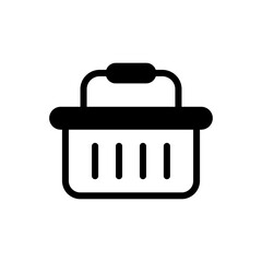 Shopping Basket vector solid icon. banking and finance symbol eps 10 file