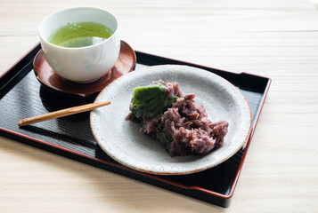 よもぎあんこ餅