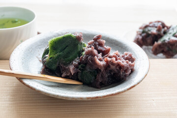 よもぎあんこ餅