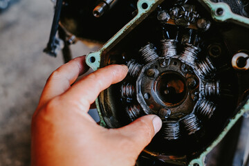 Ignition of an electric motorcycle and a magnetic coil or CDI unit.