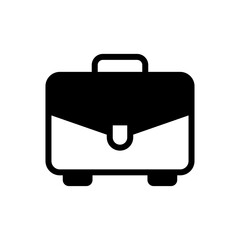 Briefcase vector solid icon. banking and finance symbol eps 10 file