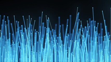 Expansion of Cyber life. Organic straight grows of tentacles, space colonization. Ai neuron network.