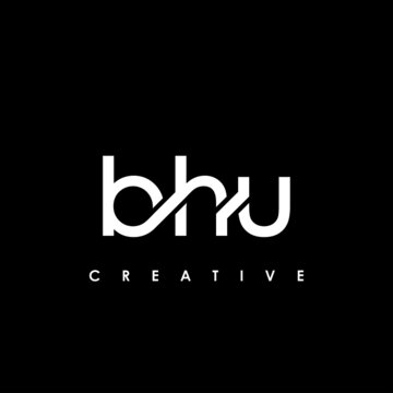 BHU Letter Initial Logo Design Template Vector Illustration