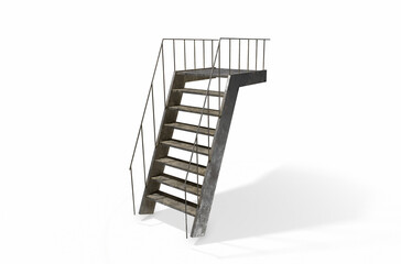 simple stair display. 3D rendering