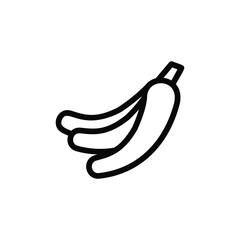 banana line icon vector illustration