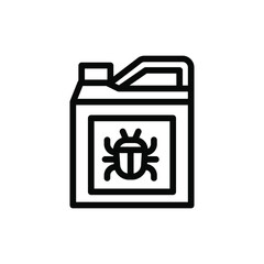 pesticide line icon vector illustration