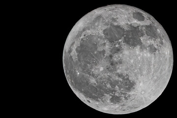 close up of full moon