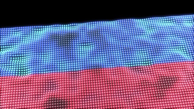 Donetsk Peoples Republic web concept flag loop