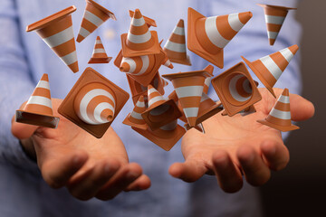 Website under construction page 3d