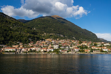 Fototapeta na wymiar panorama dall'isola Comacina, lago di Como