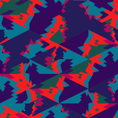 Bright abstract texture of triangles and stains.