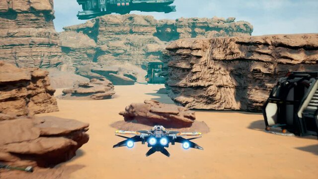 Fake Sci Fi 3D Video Game