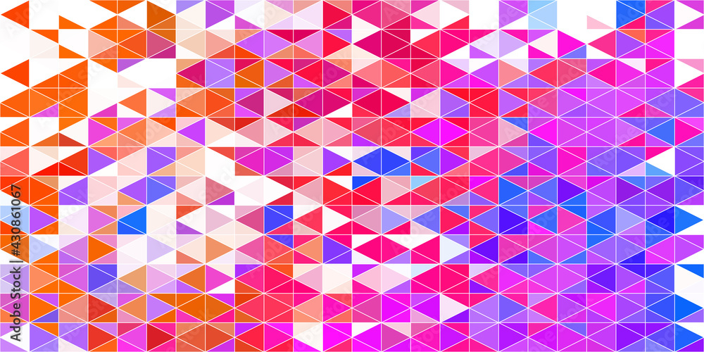 Poster abstract image with texture of light, triangles.