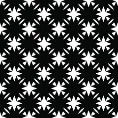 Geometric vector pattern with triangular elements. Seamless abstract ornament for wallpapers and backgrounds. Black and white colors. 
