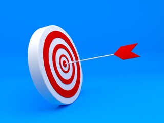 target, marketing target audience, 3d illustration