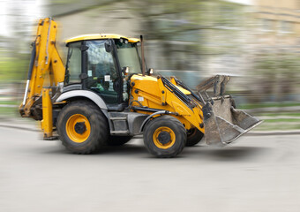 Front loader excavator