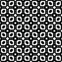 Geometric vector pattern with triangular elements. Seamless abstract ornament for wallpapers and backgrounds. Black and white colors. 